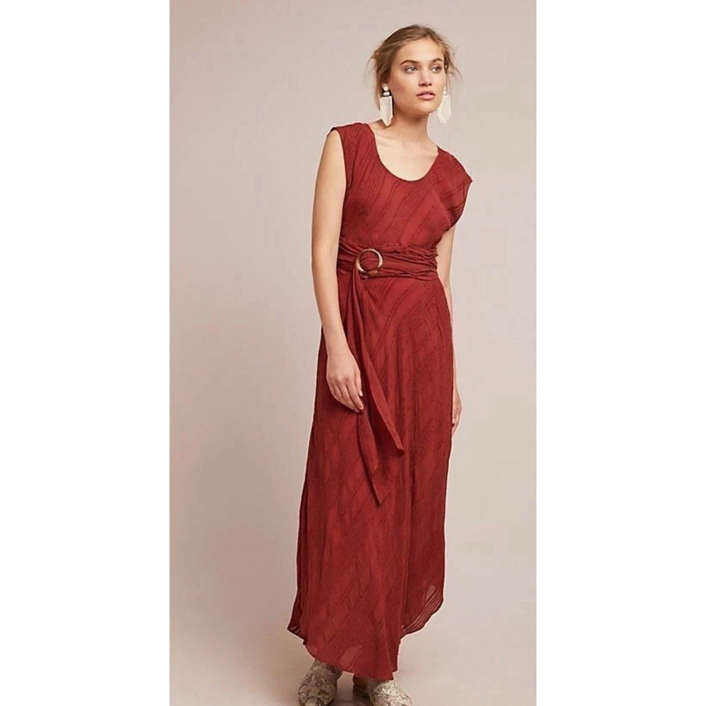 NWT Anthropologie Guinevere Maxi Dress By Moulinette Soeurs Size‎ 0